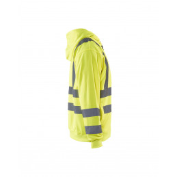 Vêtement de travail Sweat zippé à capuche haute visibilité personnalisable