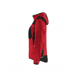 Vêtement de travail Veste tricotée à capuche femme personnalisable