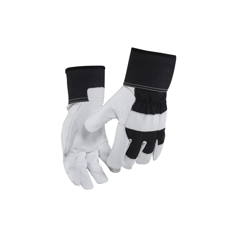 Vêtement de travail gants artisan cuir - pack X12 personnalisable