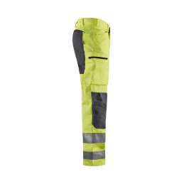Vêtement de travail Pantalon artisan haute-visibilité +stretch personnalisable