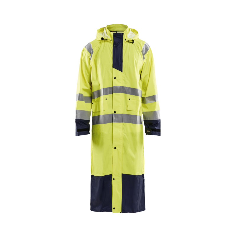 Vêtement de travail Manteau de pluie HV niveau 1 personnalisable
