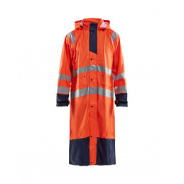 Vêtement de travail Manteau de pluie HV niveau 1 personnalisable