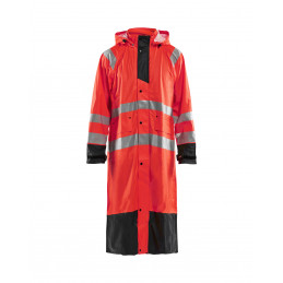 Vêtement de travail Manteau de pluie HV niveau 1 personnalisable