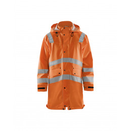 Vêtement de travail Manteau de pluie HV Niveau 2 personnalisable