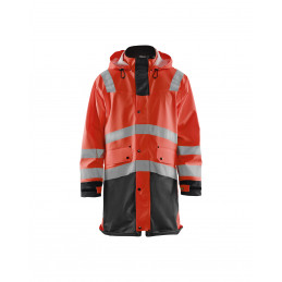 Vêtement de travail Manteau de pluie HV Niveau 2 personnalisable