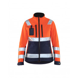 Vêtement de travail veste softshell HV femme personnalisable