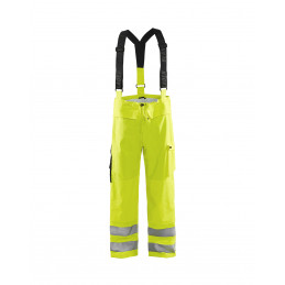 Vêtement de travail Pantalon de pluie à bretelles HV retardant flamme personnalisable