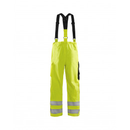 Vêtement de travail Pantalon de pluie à bretelles HV retardant flamme personnalisable