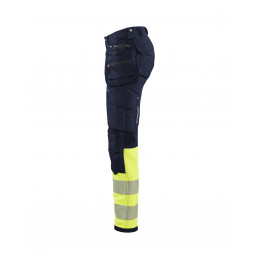 Vêtement de travail Pantalon haute-visibilité stretch 4D femme personnalisable